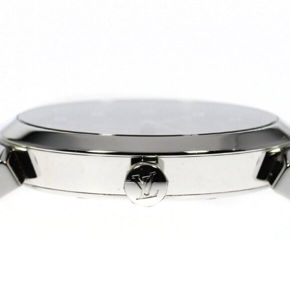LOUIS VUITTON Tambour Slim MM QA144Z 11P diamond black Dial Quartz Ladies - Picture 7 of 13